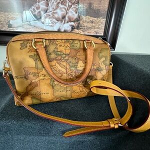 MCM Visetos Boston Bag with insert.